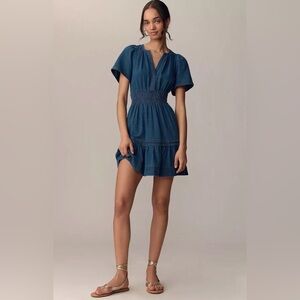 maeve embroidered mini shift dress Maeve Embroidered Mini Shift Dress